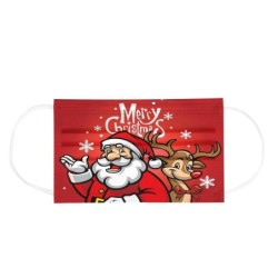 Protective face / mouth masks - disposable - 3-ply - for children - christmas motives - 10 piecesMouth masks