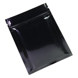 Aluminum resealable foil bags - double sided - with ziplock - glossy black - 100 piecesKitchen