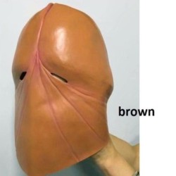 Full face latex mask - for adults - funny penis shaped - Halloween / masqueradesMasks