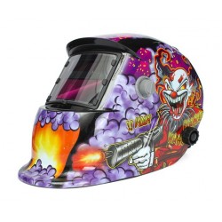 Auto darkening solar welding helmet - clownHelmets