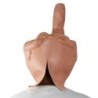 Latex face mask - full face - for Halloween / masquerades - middle fingerMasks