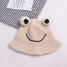 Warm knitted hat - bucket style - with toad's eyesHats & caps