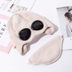 Warm winter knitted hat - with glasses - ears / mouth protectionDiagnosis