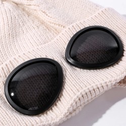 Warm winter knitted hat - with glasses - ears / mouth protectionDiagnosis