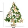 Green Christmas tree with crystals / stars - luxurious broochBrooches