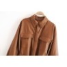 Vintage loose leather jacket - with beltJackets