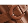 Vintage loose leather jacket - with beltJackets