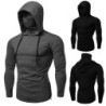 Men's long sleeve hoodie - with face coverHoodies & Sweatshirt