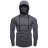 Men's long sleeve hoodie - with face coverHoodies & Sweatshirt