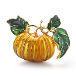 Halloween pumpkin - enamel broochBrooches