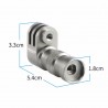 GoPro - action camera - bicycle wheel mount - wheel hub - bracket holder - steelMounts