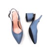 Elegant sandals - slingback pumps - genuine leatherHigh heels