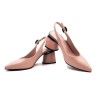 Elegant sandals - slingback pumps - genuine leatherHigh heels