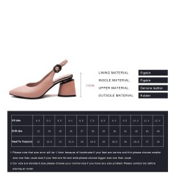 Elegant sandals - slingback pumps - genuine leatherHigh heels