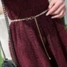 Fashionable metal belt - long thin chain - with colorful beads - adjustableBelts
