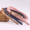 Elegant thin leather belt - adjustableBelts