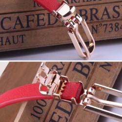 Elegant thin leather belt - adjustableBelts