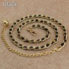 Fashionable metal belt - long thin chain - with colorful beads - adjustableBelts