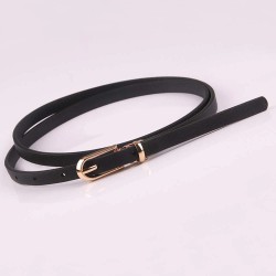Elegant thin leather belt - adjustableBelts