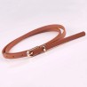 Elegant thin leather belt - adjustableBelts