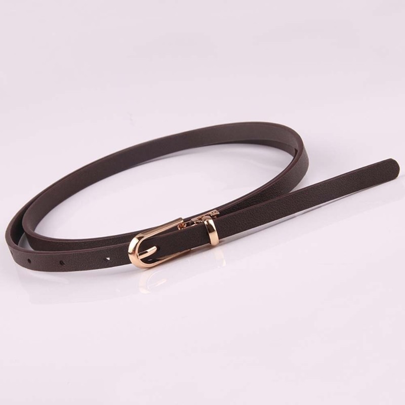 Elegant thin leather belt - adjustableBelts