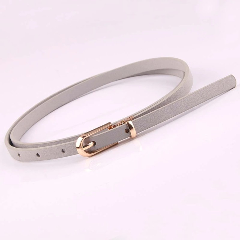 Elegant thin leather belt - adjustableBelts