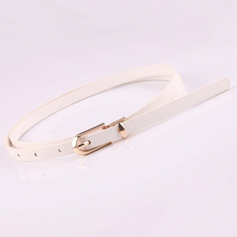 Elegant thin leather belt - adjustableBelts