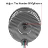 Tachometer meter with LED - 3 3/4" 12V - car gauge - 0-8000 RPM - carbon - 3.75 Inch 95mmStyling parts