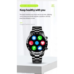 LIGE - Smart Watch - touch screen - fitness tracker - blood pressure - waterproof - Bluetooth - Android iOSSmart-Wear