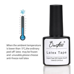 Protective latex tape - peel-off gel - nail cuticle guard - antifreeze - 12mlNail polish