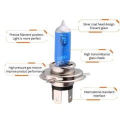 Halogen bulb - H7 - H4/9003/HB2 Hi/Lo - 12V - car / motorcycle headlight lampHalogen lights