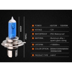 Halogen bulb - H7 - H4/9003/HB2 Hi/Lo - 12V - car / motorcycle headlight lampHalogen lights