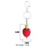 Metal keychain with acrylic red radishKeyrings