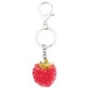 Metal keychain with acrylic raspberryKeyrings