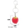 Metal keychain with acrylic raspberryKeyrings