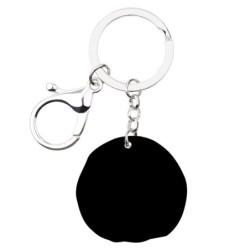 Metal keychain - with acrylic tangerineKeyrings
