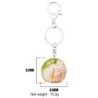 Metal keychain - with acrylic tangerineKeyrings