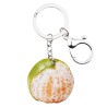 Metal keychain - with acrylic tangerineKeyrings