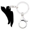 Metal keyring - with acrylic green peppersKeyrings