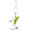 Metal keyring - with acrylic green peppersKeyrings