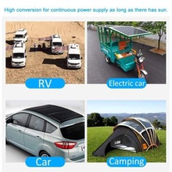 Solar panel - 100W - dual 12V/5V USB - with controller - waterproof - battery chargerSolar panels