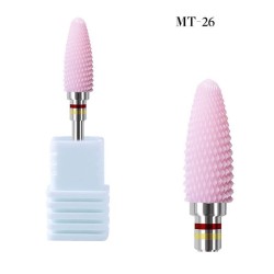 Replaceable rotary heads - bits - for electric nail drill - ceramic diamond - manicure / pedicureNail drills