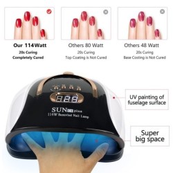 Professional nail lamp - dryer - with 4 timer setting / handle - UV - 57 LED - 114WNail dryers