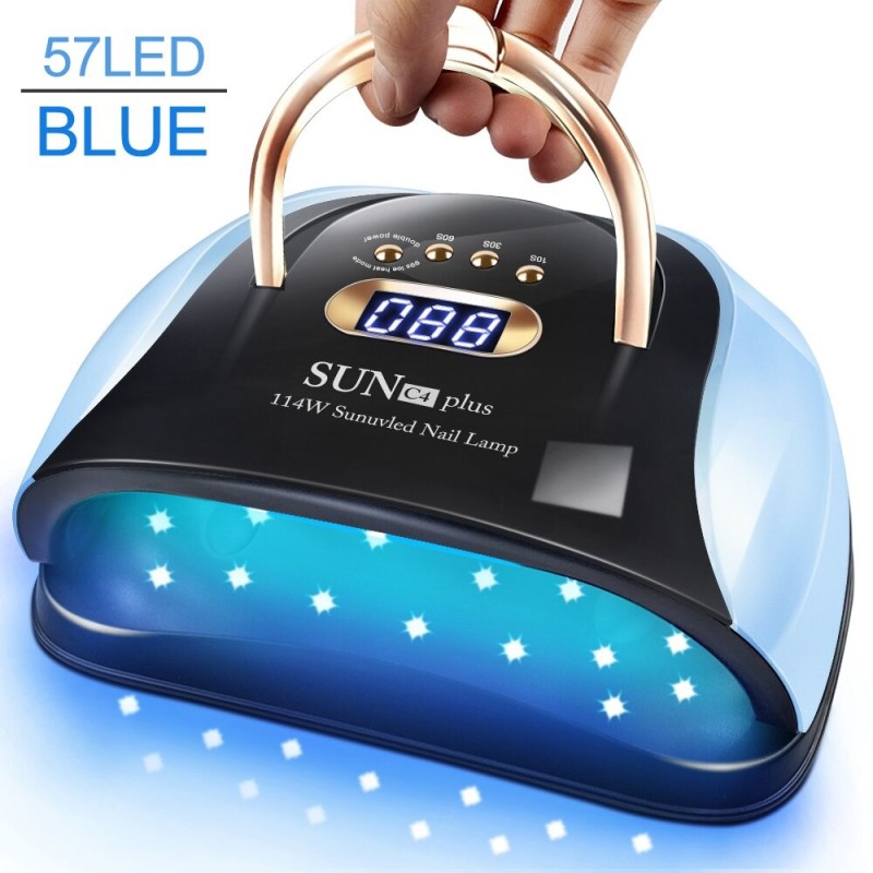 Professional nail lamp - dryer - with 4 timer setting / handle - UV - 57 LED - 114WNail dryers