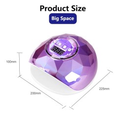 Professional nail dryer - UV lamp - 78W - 39 LED - LCD display - aurora designNail dryers