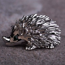 Vintage brooch with a hedgehog - 12 piecesBrooches