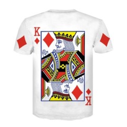 Classic short sleeve t-shirt - 3D printed poker playing cardsT-shirts