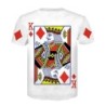 Classic short sleeve t-shirt - 3D printed poker playing cardsT-shirts
