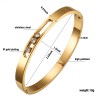 Elegant bracelet - with sliding rhinestones - stainless steelBracelets