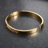 Elegant bracelet - with sliding rhinestones - stainless steelBracelets